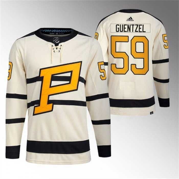 Men's Pittsburgh Penguins #59 Jake Guentzel Cream 2023 Winter Classic Stitched Jersey Dzhi,We sell and wholesale Men's Pittsburgh Penguins #59 Jake Guentzel Cream 2023 Winter Classic Stitched Jersey Dzhi on line form chian!